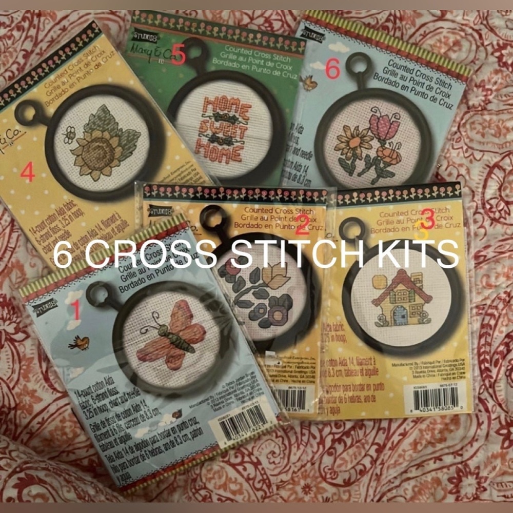 (6) Studio 18 Counted Cross Stitch Kits (2013)